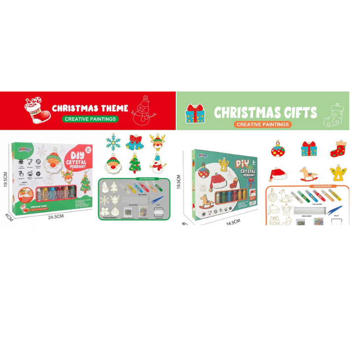 Kristallpyssel för barn – julgransdekorationer 🎄