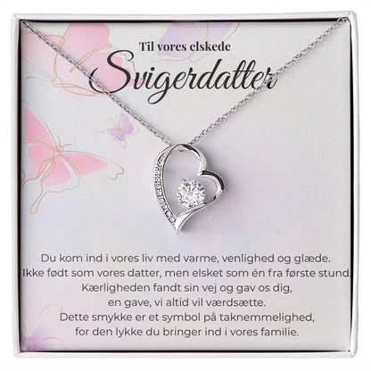 Gave til jeres elskede svigerdatter – Smuk halskæde med personligt kort