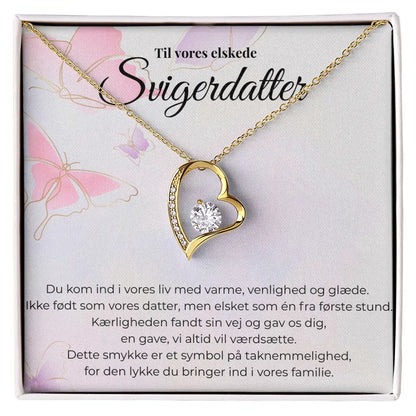 Gave til jeres elskede svigerdatter – Smuk halskæde med personligt kort